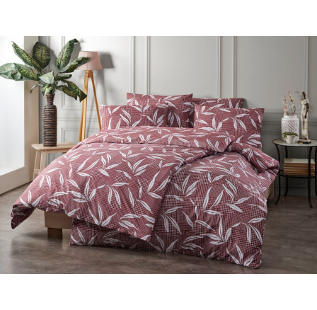 Povlečení francouzské bavlna 200x200,70x90 Patrik red