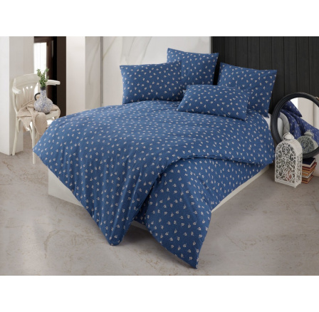 Bavlněný povlak na polštář Gina modrá 45x60