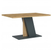 Jídelní stůl BRISTOL, Antracit/Dub Votan