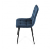 Jídelní židle, modrá, sametová látka, CT-281 BLUE4