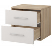 Noční stolek OMEGA III - 22, Dub Sonoma/Bílá