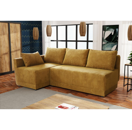 Rohová sedací souprava Neklan L hnědá Rohová sedací souprava Neklan L hnědá