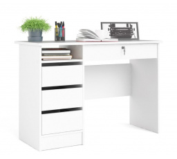 Psací stůl FELIX 519,  Bílý, (Fuction plus 70519-4949)