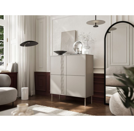 Komoda TRESSE 4D, béžová