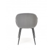 Jídelní židle K480, Šedá/Černá