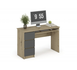 Psací stůl CINO, Dub Artisan/Grafit