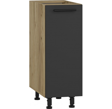 Kuchyňská dolní skříňka VENTO D-30/82, antracit/dub wotan