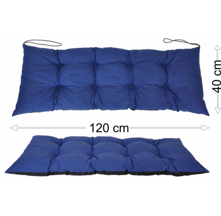 Podsedák 120x40 tmavě modrý melír