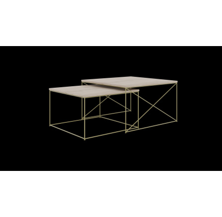 Stolek konferenční 2v1 Licco Zlatý+Sonoma