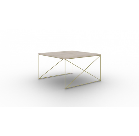 Stolek kávový Nelia Zlatý+Sonoma Stolek kávový Nelia Zlatý+Sonoma