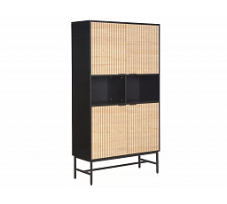 Regál MAGO R1, Dub/ Černý mat