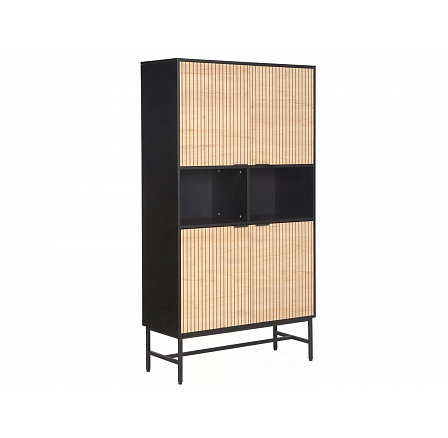 Regál MAGO R1, Dub/ Černý mat Regál MAGO R1, Dub/ Černý mat