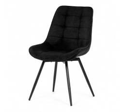 Jídelní židle, černá, látka, HC-T1130 BK2