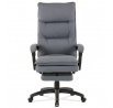 Kancelářské křeslo, výškově nastavitelná, šedá látka, KA-Y350 GREY