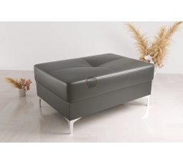 Taburet  ORION TOSCANIA 100x55 cm přírodní kůže - Šedá kůže