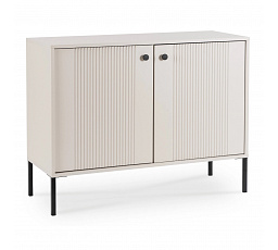 Komoda SOFT 104 cm Dvoudveřová Rýhovaná Kašmír