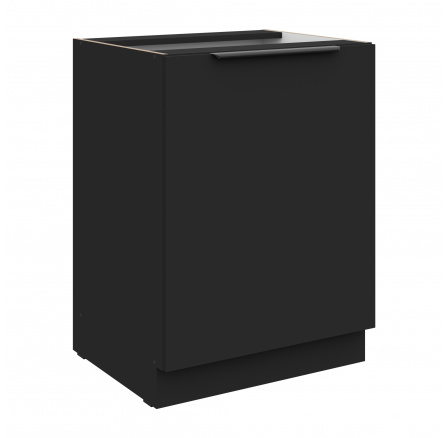 Dolní skřínka SIENA - 60 D 1F BB, Černá mat/Černá mat Dolní skřínka SIENA - 60 D 1F BB, Černá mat/Černá mat