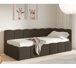 Postel TUNIS 200 x 90, nízký bok, Velutto 6, Pravá