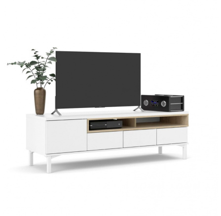 TV komoda ATREI 179, Bílá/Dub TV komoda ATREI 179, Bílá/Dub