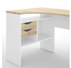Psací stůl FELIX 118, Bílá/Dub