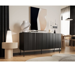 ISLA komoda 150 černý mat (1 ks)=2 str. )