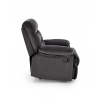 Polohovatelné křeslo DRAGER, Černý Velvet