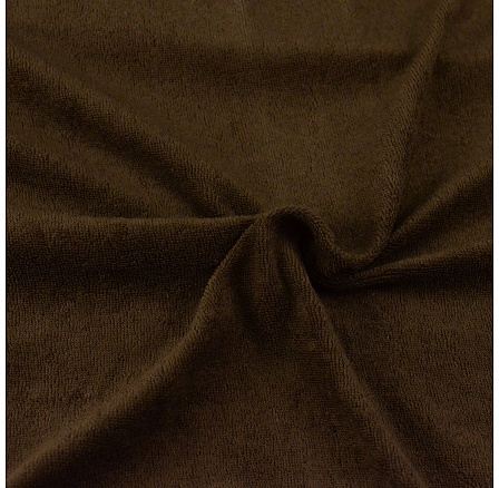 Froté prostěradlo 90x200cm 190g/m2 na vysokou matraci tmavě hnědé