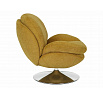 Otočné křeslo BRIGITTE BREGO, Curry 68/Chrom