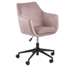 Kancelářská židle na kolečkách Nora VIC růžová