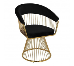 Židle Feeny Velvet černá