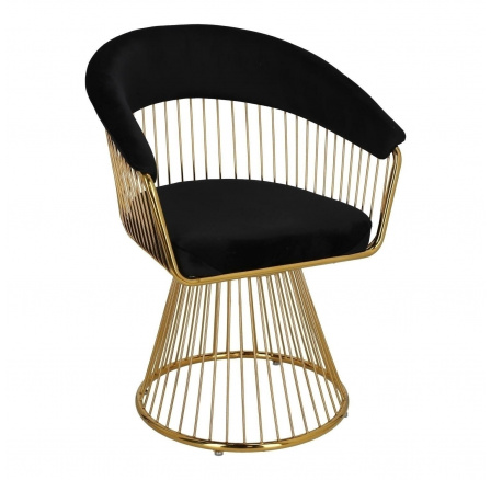 Židle Feeny Velvet černá