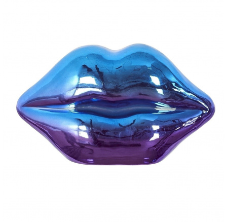 Dekorace figurka Rty modré opalizující