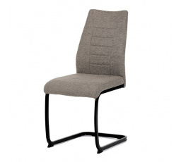 Jídelní židle, hnědá, látka, DCL-438 BR2