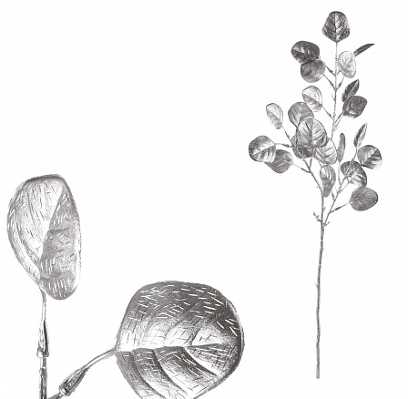 Lunárie - umělá větev, barva stříbrná matná