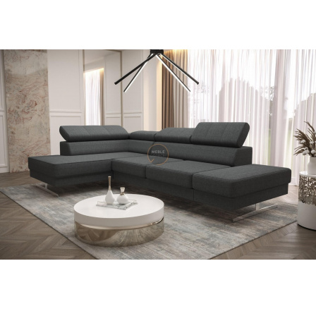 Rohová sedací souprava EMPORIO MINI 300x180 - šedá , levá