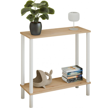 Konzole Claro 80x30 cm - různé barvy na výběr - Dub Artisan, Bílý Mat