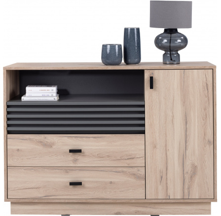 Komoda ALLMO AL-7, Kašmír/Antracit Komoda ALLMO AL-7, Kašmír/Antracit