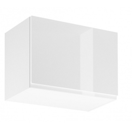 Kuchyňská horní skřínka ASPEN G60K, Bílá/Bílý lesk