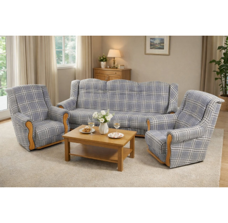 Sedací souprava Anna 3f+1+1 - Lobox 13/olše