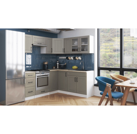 Rohová kuchyňská linka Romana kámen MAT Rohová kuchyňská linka Romana kámen MAT