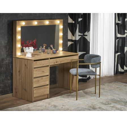 Toaletní stolek HOLLYWOOD XL, Dub artisan