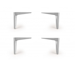 Postel MODULO N2 - Nohy postele (sada), Stříbrné