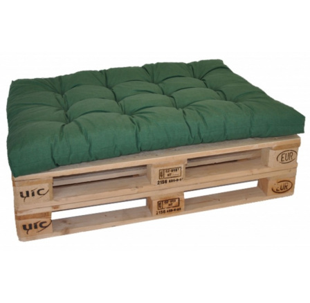 Sedák na paletu 120x80 tmavě zelený melír