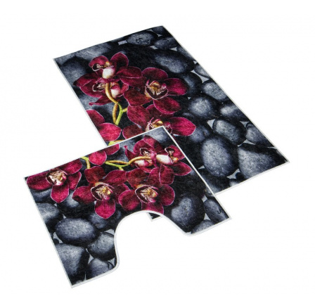 Koupelnová sada předložek 3D 60x100+60x50cm Orchidea Koupelnová sada předložek 3D 60x100+60x50cm Orchidea