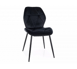 Jídelní židle RICK VELVET, Černý Bluvel 19/Černá