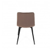 Jídelní židle, hnědá, sametová látka, CT-281 BR4