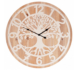 Hodiny nástěnné - pr. 60 cm, kov a MDF, strom života
