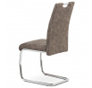Jídelní židle, hnědá, látka, HC-483 BR3