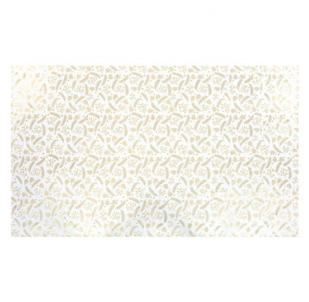 Ubrus - zlatý vánoční vzor, 100% polyester, 130 x 220 cm Ubrus - zlatý vánoční vzor, 100% polyester, 130 x 220 cm