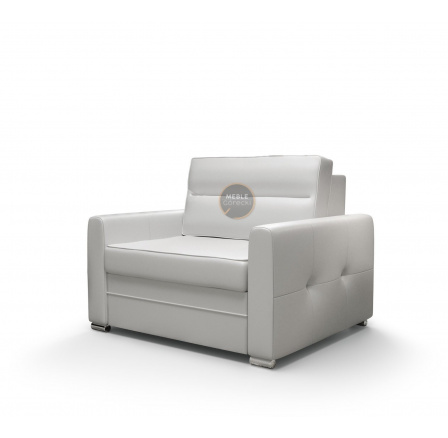 Křeslo ARTE přírodní kůže - bílá kůže